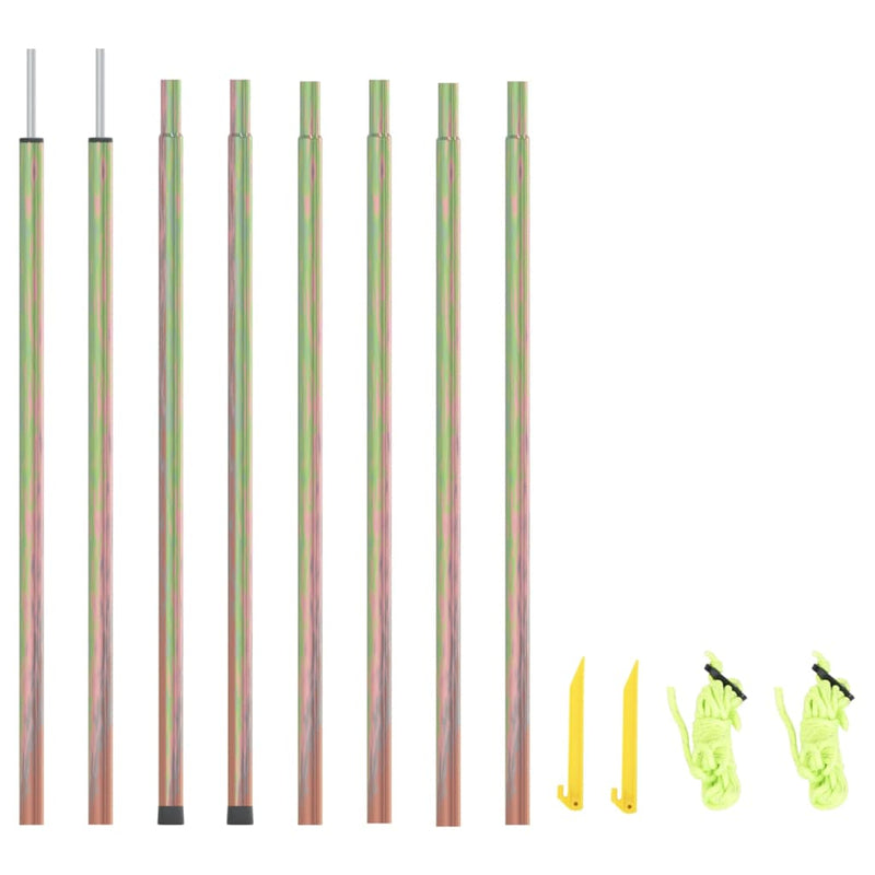 vidaXL Sunshade Sail Poles 2 pcs 200 cm Galvanised Steel