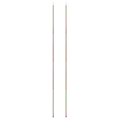 vidaXL Sunshade Sail Poles 2 pcs 200 cm Galvanised Steel