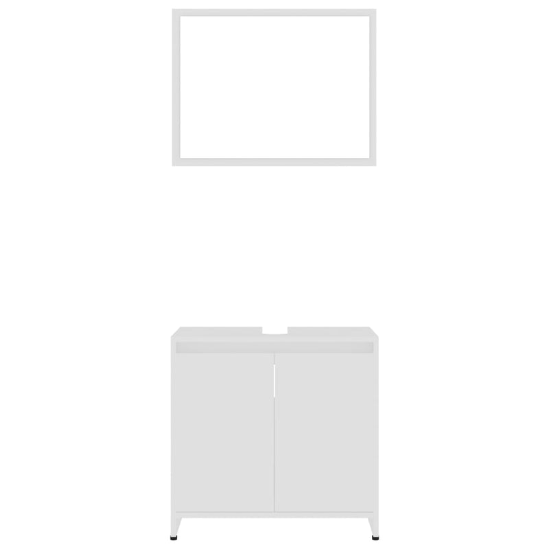 vidaXL 4 Piece Bathroom Furniture Set Sonoma Oak Engineered Wood