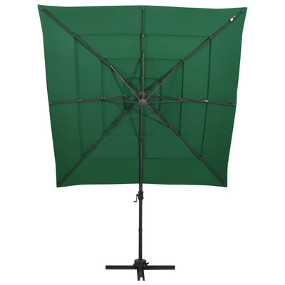 vidaXL 4-Tier Garden Parasol with Aluminium Pole Anthracite 250x250 cm