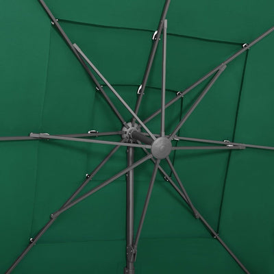 vidaXL 4-Tier Garden Parasol with Aluminium Pole Anthracite 250x250 cm