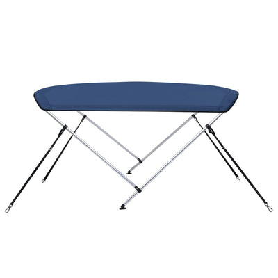 vidaXL 2 Bow Bimini Top Navy Blue 180x150x110 cm