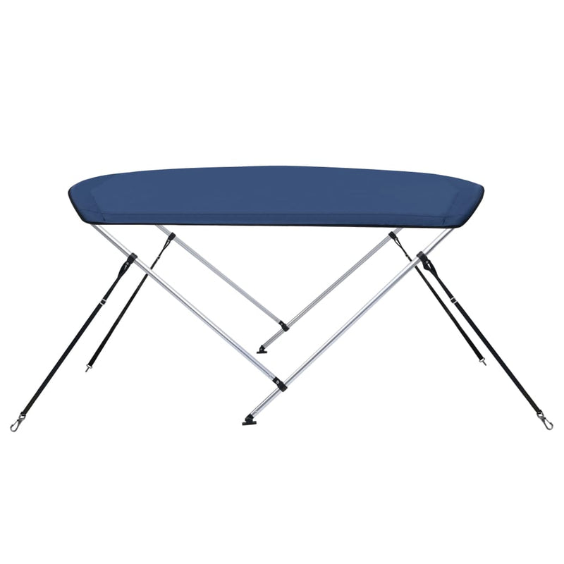 vidaXL 2 Bow Bimini Top Navy Blue 180x150x110 cm