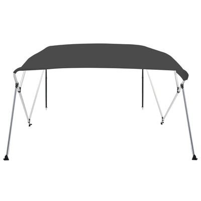 vidaXL 4 Bow Bimini Top Anthracite 243x180x137 cm