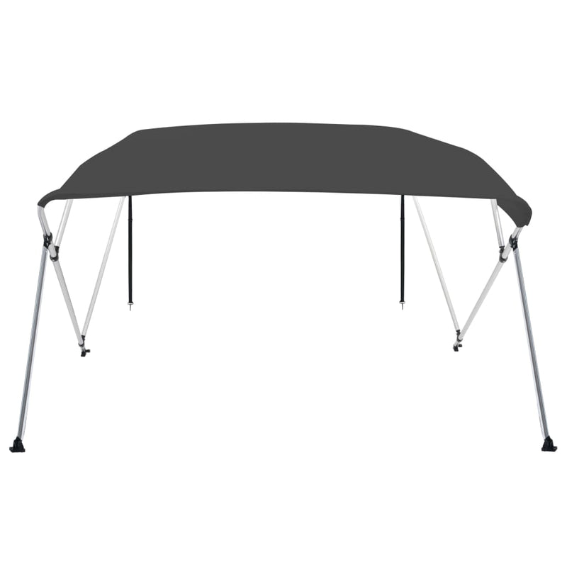 vidaXL 4 Bow Bimini Top Anthracite 243x180x137 cm