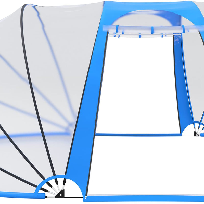 vidaXL Pool Dome Oval 530x410x210 cm
