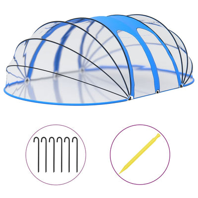 vidaXL Pool Dome Oval 620x410x210 cm