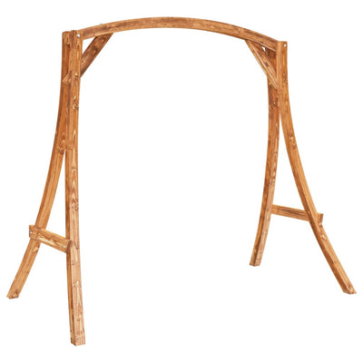 vidaXL Swing Frame Solid Bent Wood with Teak Finish