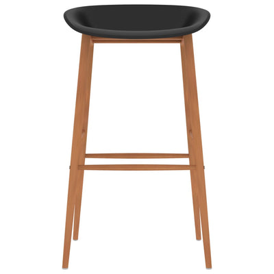 vidaXL 5 Piece Bar Set Black