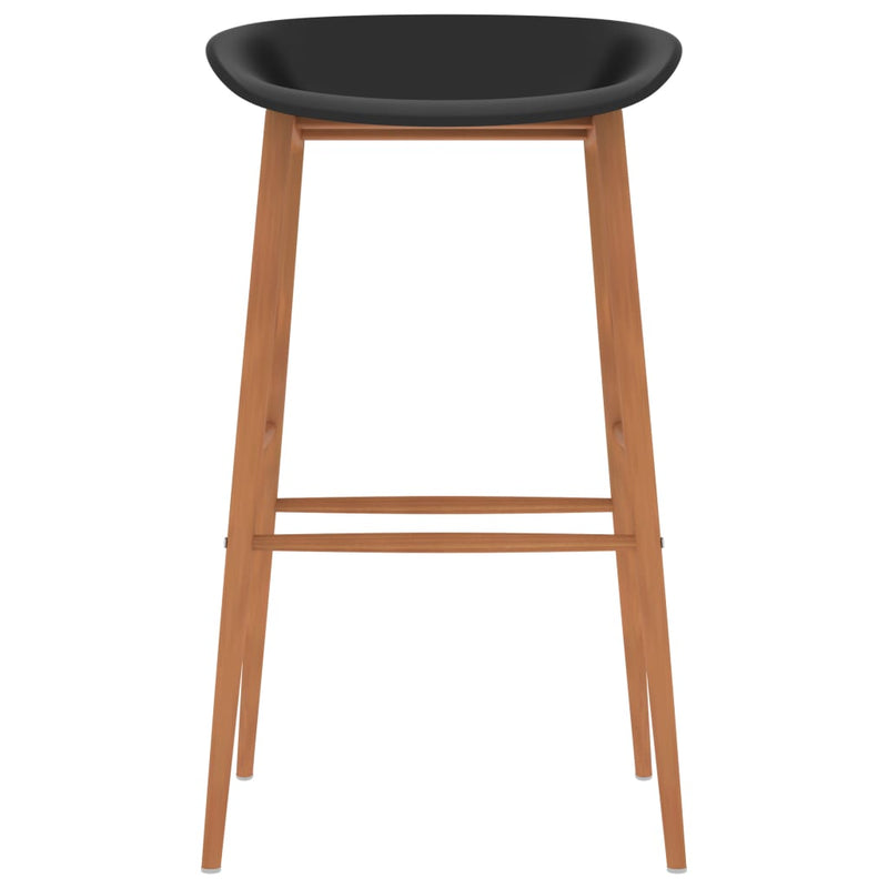 vidaXL 5 Piece Bar Set Black