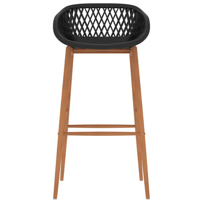 vidaXL 5 Piece Bar Set White and Black