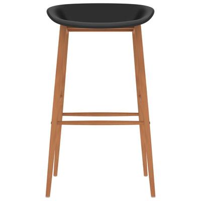 vidaXL 5 Piece Bar Set Black