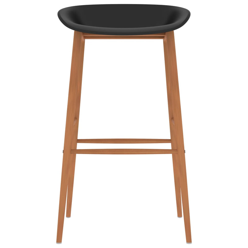 vidaXL 5 Piece Bar Set Black