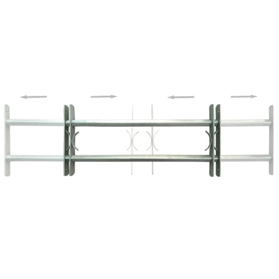 vidaXL Adjustable Security Grilles for Windows 2 pcs 700-1050 mm