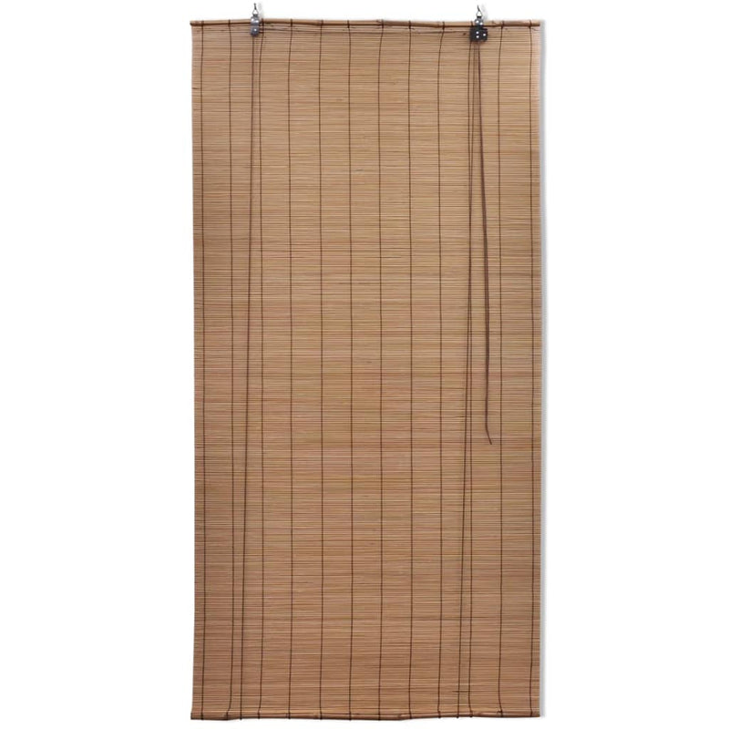 vidaXL Bamboo Roller Blinds 2 pcs 80 x 160 cm Brown