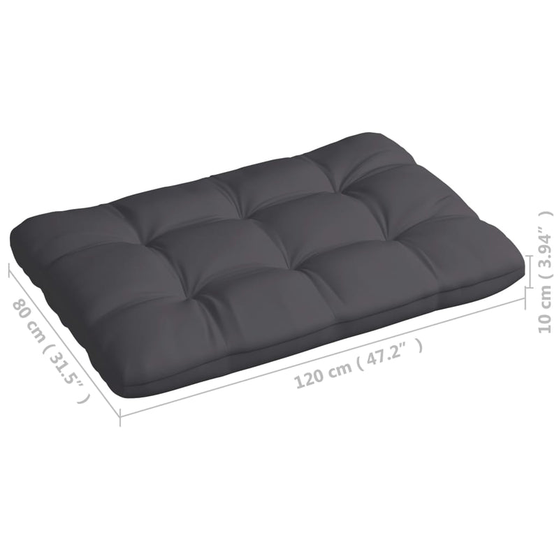 vidaXL Pallet Sofa Cushions 7 pcs Anthracite