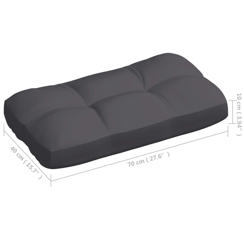 vidaXL Pallet Sofa Cushions 7 pcs Anthracite