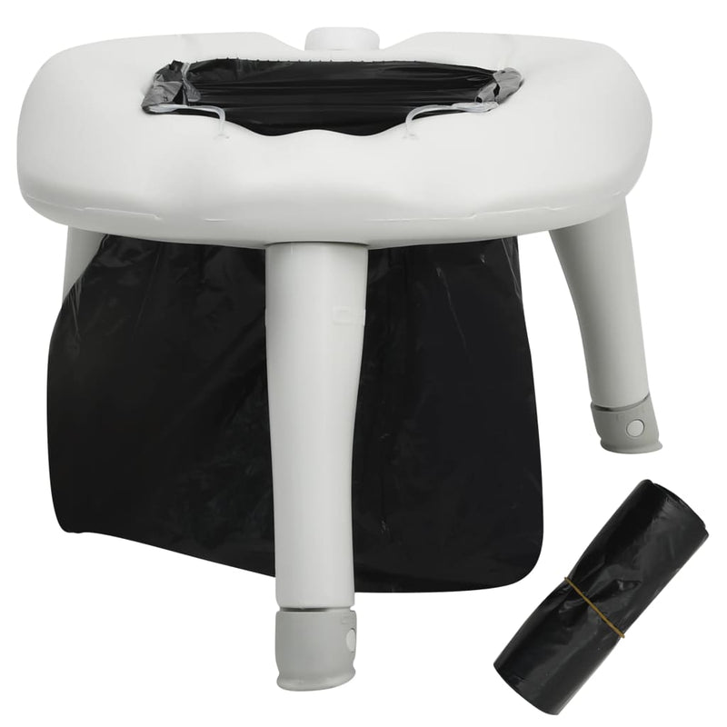 vidaXL Camping Toilet with Bags 200 kg