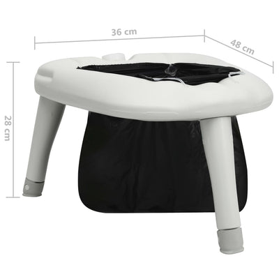 vidaXL Camping Toilet with Bags 200 kg