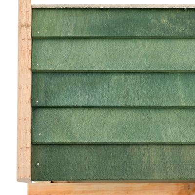 vidaXL Bird Feeder Solid Wood 35x29.5x21 cm