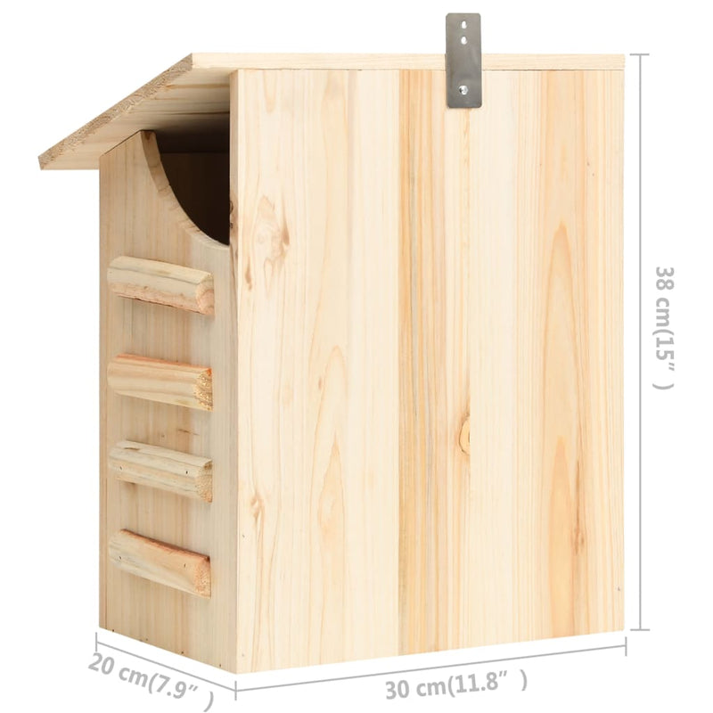 vidaXL Bat House Solid Firwood 30x20x38 cm