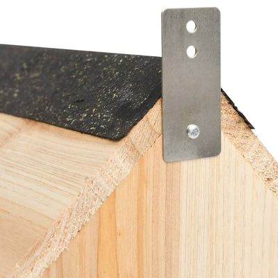 vidaXL Squirrel House Solid Firwood 26x25x29 cm