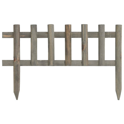 vidaXL Lawn Edgings 10 pcs Firwood 4.4 m