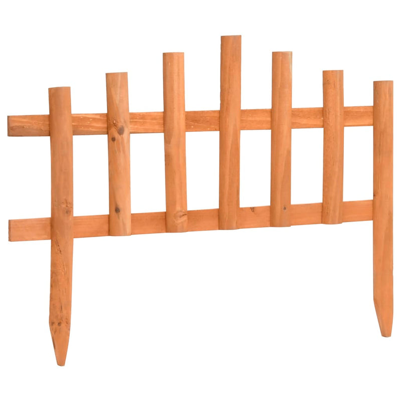 vidaXL Lawn Edgings 10 pcs Firwood 4.4 m