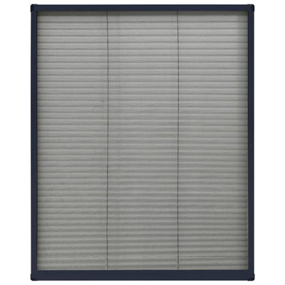 vidaXL Plisse Insect Screen for Windows Aluminium Anthracite 60x80 cm