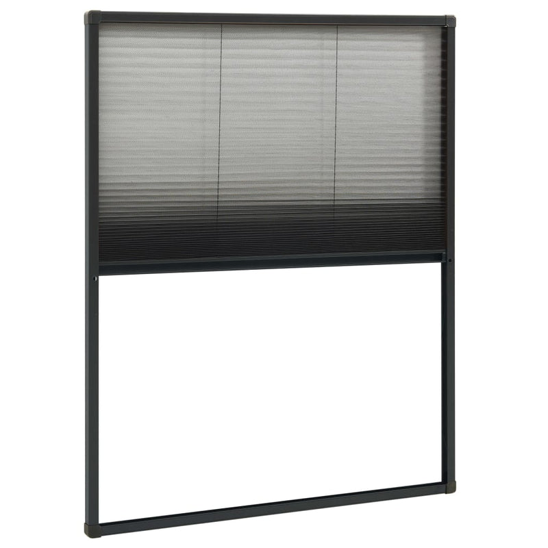 vidaXL Plisse Insect Screen for Windows Aluminium Anthracite 60x80 cm