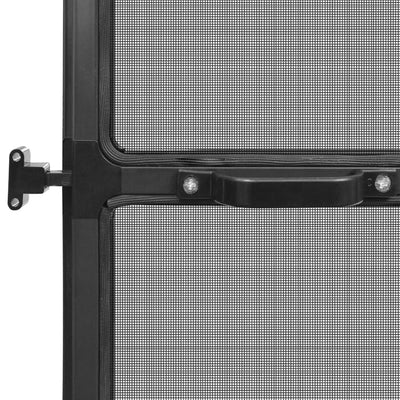 vidaXL Hinged Insect Screen for Doors Anthracite 100x215 cm