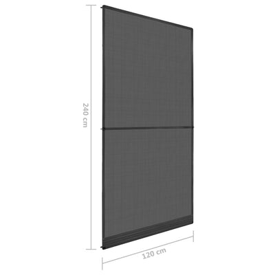 vidaXL Hinged Insect Screen for Doors Anthracite 100x215 cm