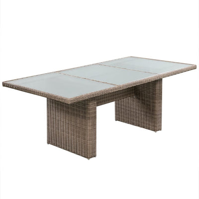 vidaXL 11 Piece Outdoor Dining Set Poly Rattan Brown