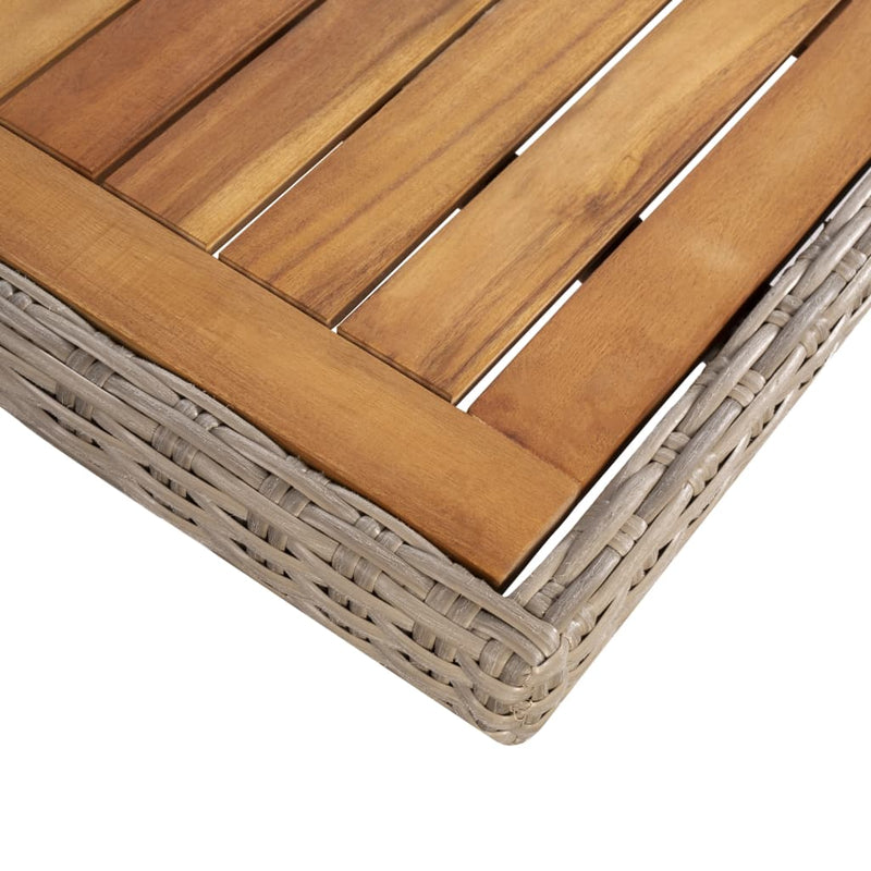 vidaXL 9 Piece Outdoor Dining Set with Cushions Poly Rattan Brown