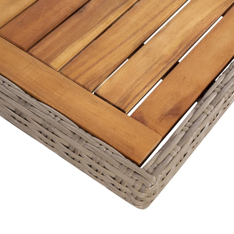 vidaXL 11 Piece Outdoor Dining Set Poly Rattan