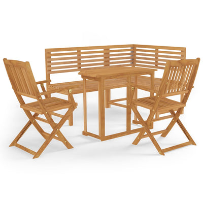 vidaXL 4 Piece Bistro Set Solid Wood Acacia