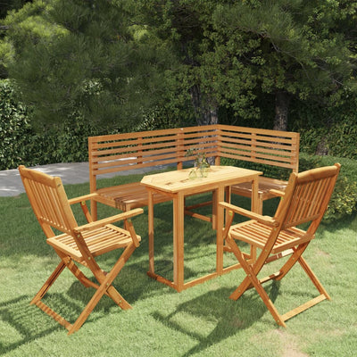 vidaXL 4 Piece Bistro Set Solid Wood Acacia