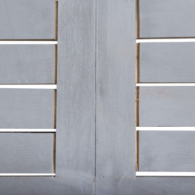 vidaXL 5 Piece Garden Dining Set Solid Acacia Wood Grey