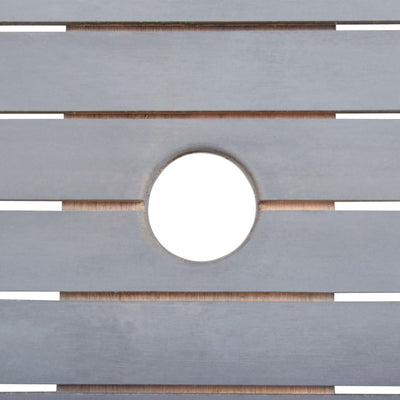 vidaXL 5 Piece Garden Dining Set Solid Acacia Wood Grey