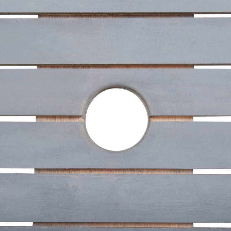 vidaXL 5 Piece Garden Dining Set Solid Acacia Wood Grey