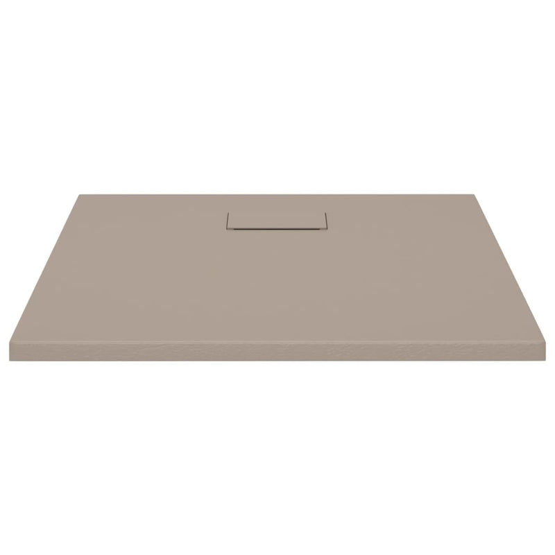 vidaXL Shower Base Tray SMC Brown 100x80 cm