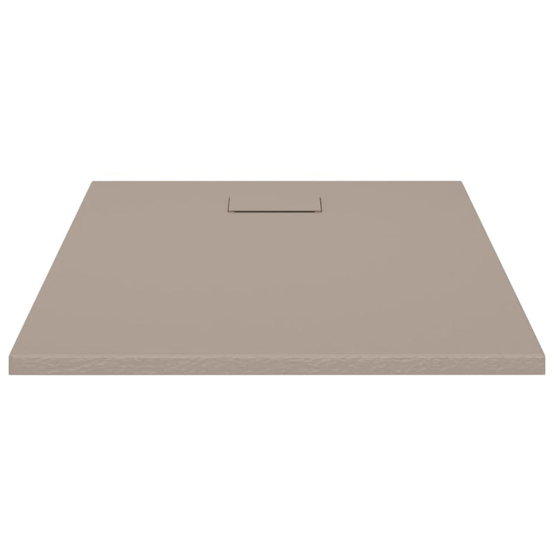 vidaXL Shower Base Tray SMC Brown 100x80 cm