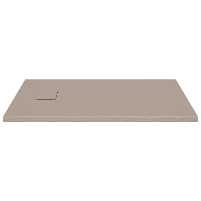 vidaXL Shower Base Tray SMC Brown 100x80 cm