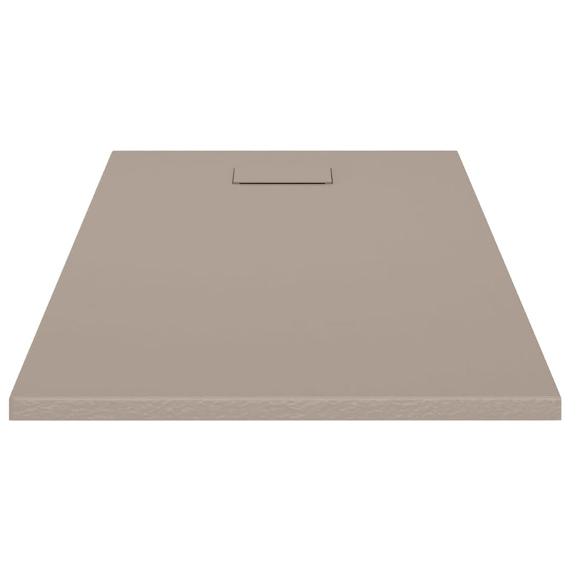 vidaXL Shower Base Tray SMC Brown 100x80 cm