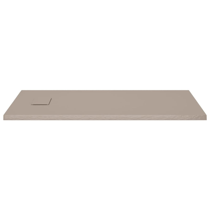 vidaXL Shower Base Tray SMC Brown 100x80 cm