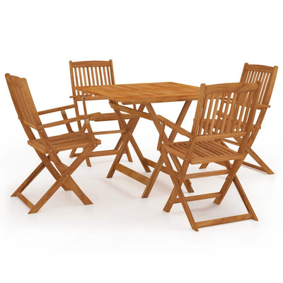 vidaXL 3 Piece Folding Garden Dining Set Solid Acacia Wood