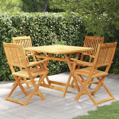 vidaXL 3 Piece Folding Garden Dining Set Solid Acacia Wood