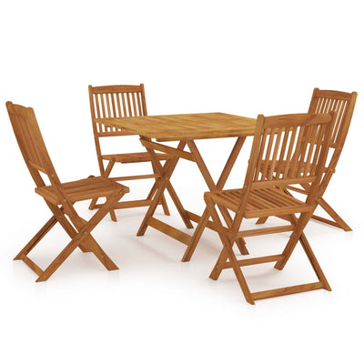 vidaXL 3 Piece Folding Garden Dining Set Solid Acacia Wood