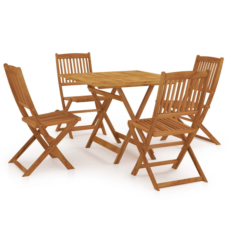vidaXL 3 Piece Folding Garden Dining Set Solid Acacia Wood