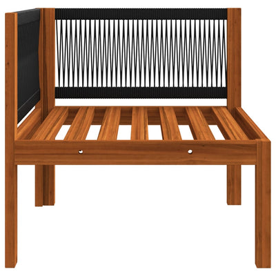 vidaXL Garden Corner Sofa with Cushions Solid Acacia Wood